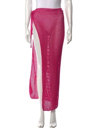 Pre-owned Bananhot Long Skirt In Pink