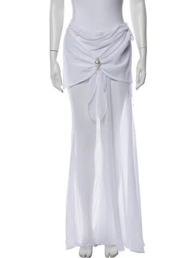 Pre-owned Bananhot Long Skirt In White