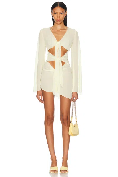 Bananhot Maci Mini Dress In Yellow