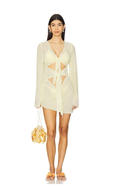 Bananhot Maci Mini Dress In Daisy Yellow