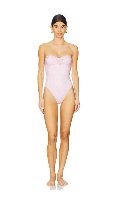 Bananhot Margot One Piece In Peach Polka