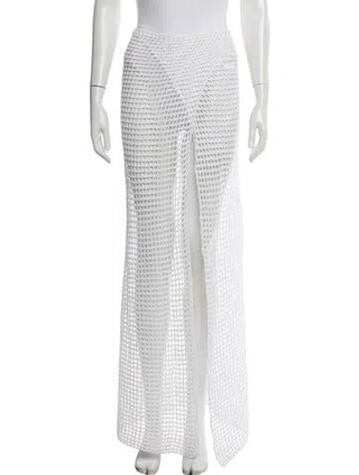 Pre-owned Bananhot Midi Length Skirt In White