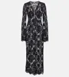 Bananhot Millie Cotton Lace Maxi Dress In Black