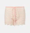 Bananhot Mina Striped Cotton-blend Shorts
