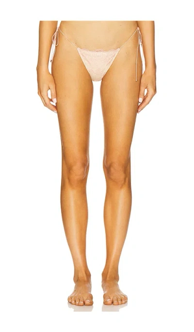 Bananhot Nina Bikini Bottom In Peach Lace