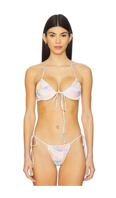 Bananhot Nix Bikini Top In Pink Lagoon