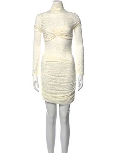 Pre-owned Bananhot Nylon Mini Dress In Neutrals
