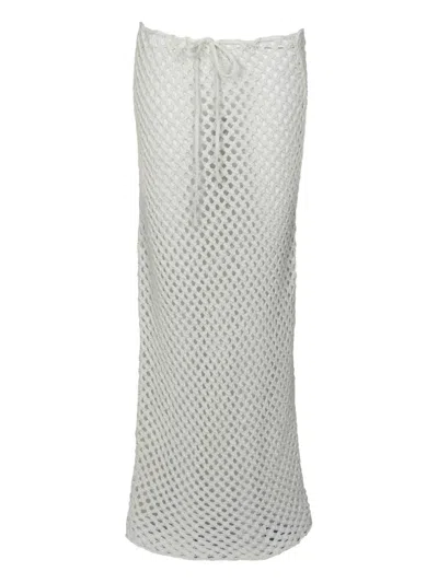 Bananhot Open-knit Skirt In Multi