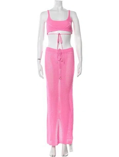 Pre-owned Bananhot Pant Set In Pink