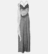 Bananhot Priya Polka-dot Maxi Dress In Black