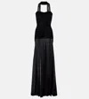 Bananhot Ross Ruched Jersey Maxi Dress In Black