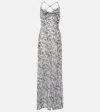 Bananhot Sahara Zebra-print Maxi Dress In Multicoloured