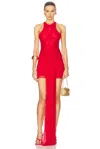 Bananhot Semi Dress In Red Fire