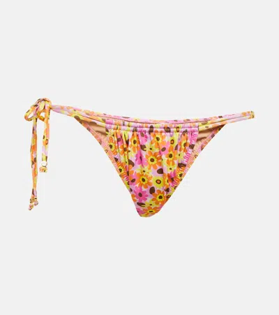 Bananhot Seychelle Floral Bikini Bottoms In Retro Flowers