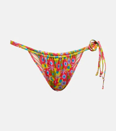 Bananhot Seychelle Floral Bikini Bottoms In Sunflower
