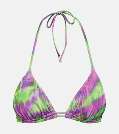 Bananhot Seychelle Triangle Bikini Top In Multicoloured