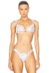 Bananhot Shell Bikini Top In Light Royal