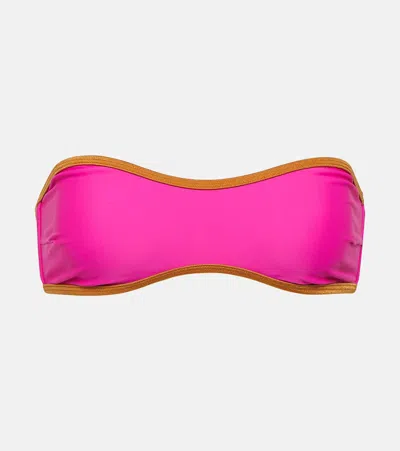 Bananhot Sienna Bandeau Bikini Top In Pink
