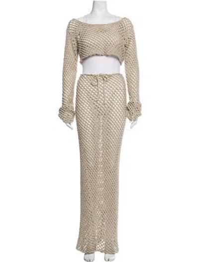 Pre-owned Bananhot Skirt Set In Neutrals