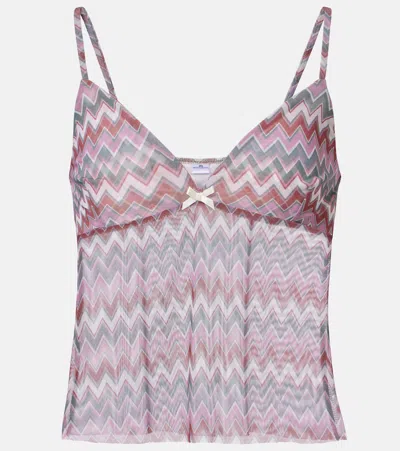 Bananhot Solay Chevron Top In Black