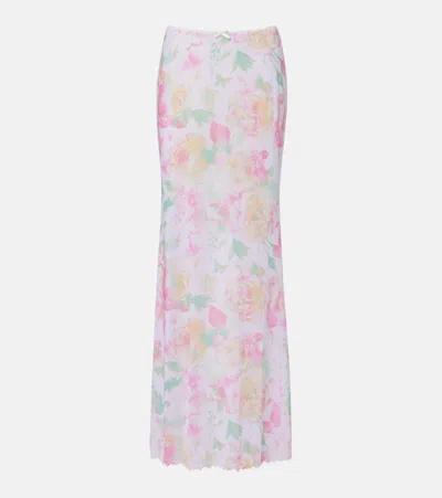 Bananhot Solay Floral Maxi Skirt In Multi