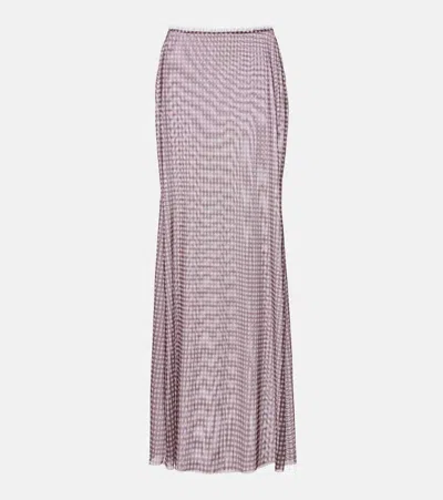 Bananhot Solay Gingham Miniskirt In Brown