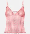Bananhot Solay Gingham Tank Top In Pattern