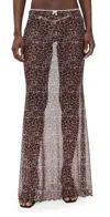 Bananhot Solay Maxi Skirt In Leopard Dream In Multi