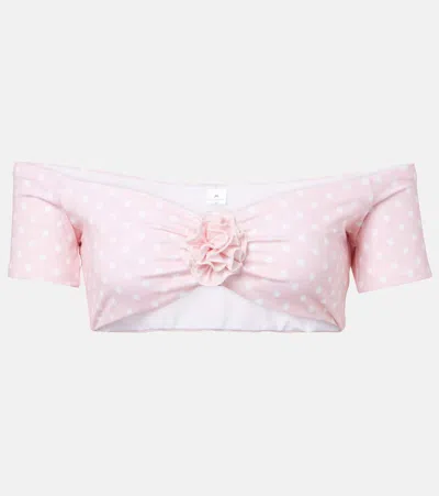 Bananhot Stefani Polka-dot Crop Top