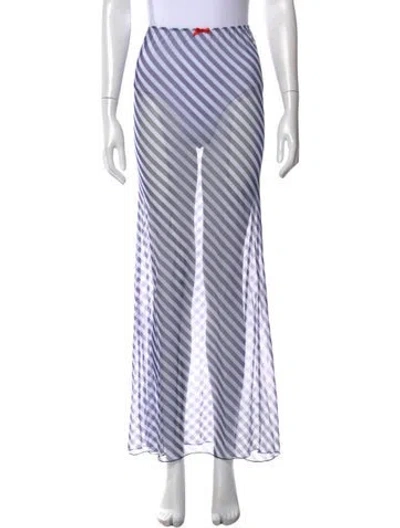 Pre-owned Bananhot Striped Long Skirt W/ Tags In Multi