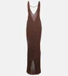 Bananhot Sunny Sequined Maxi Dress In Brown