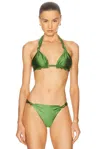 Bananhot Tai Bikini Top In Green