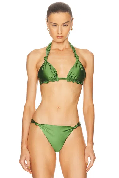 Bananhot Tai Bikini Top In Green