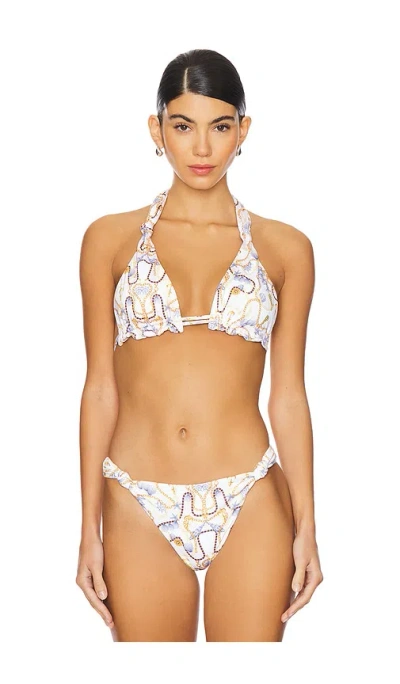 Bananhot Tai Bikini Top In Light Royal
