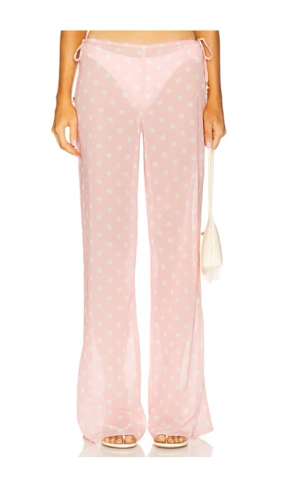 Bananhot Toya Pants In Peach Polka