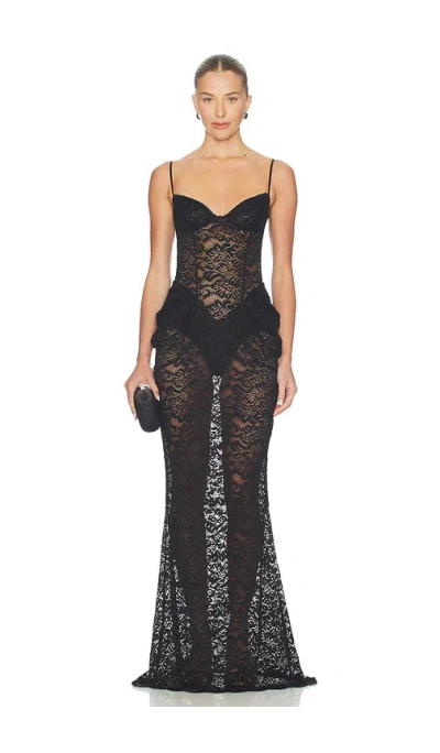 Bananhot Vecna Maxi Dress In Black