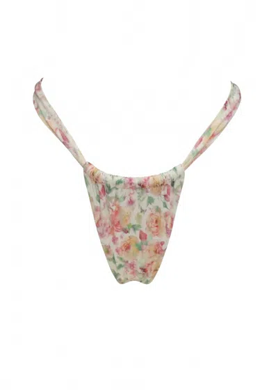 Bananhot Women's Shell Bikini Bottom In Vintage Flower In Multi