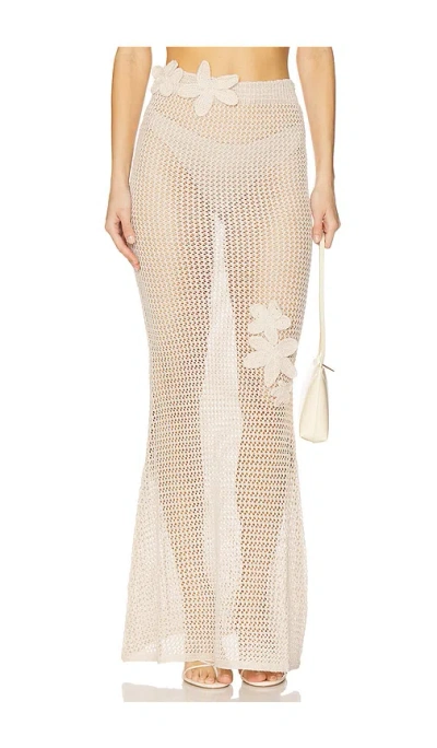 Bananhot Yoko Skirt In Knitted Sand