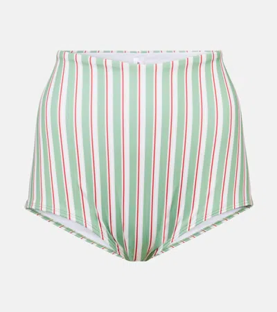 Bananhot Yuri Striped Bikini Bottoms In Multicoloured