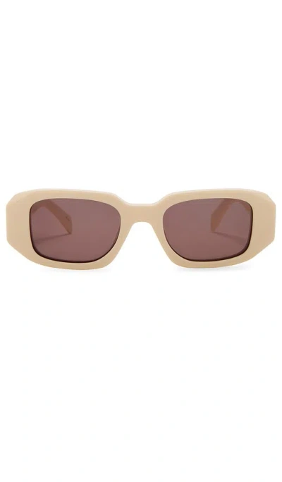 Banbe The Nina Sunglasses In Bone & Auburn