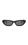 Banbe The Caroline Cat-eye Acetate Sunglasses In Black