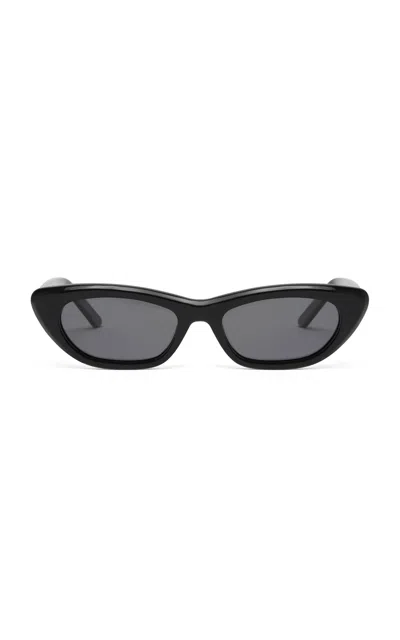 Banbe The Caroline Cat-eye Acetate Sunglasses In Black