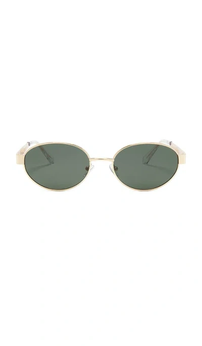 Banbe The Evangelista Sunglasses In Gold & Green