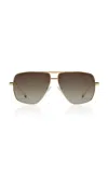Banbe The Grace Aviator Sunglasses In Gold