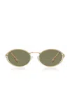Banbe The Sampaio Oval-frame Sunglasses In Gold