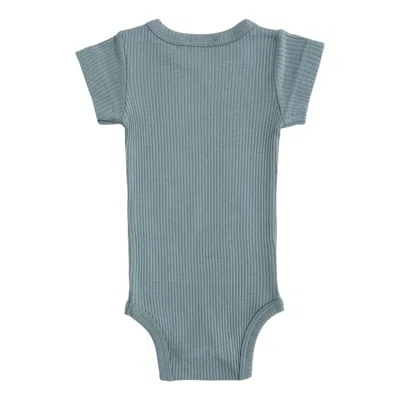 Banblu Kids' Blue Teal Ss Modal Bodysuit