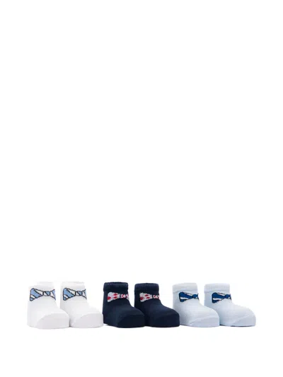 Banblu Babies' Bow-tie Socks In White