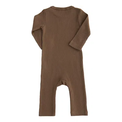 Banblu Kids' Brown Mocha Ls Modal Romper