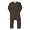 Banblu Brown Oak Ls Modal Romper In Brown