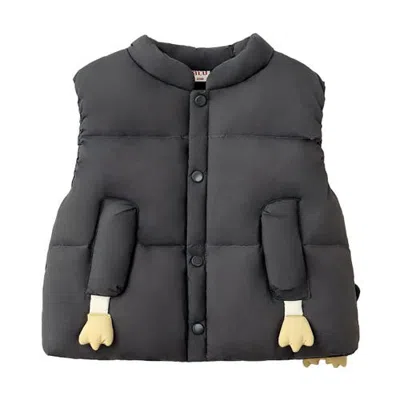 Banblu Babies'  Cartoon Hands Vest In Black